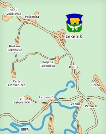 položaj naselja Općine Lekenik